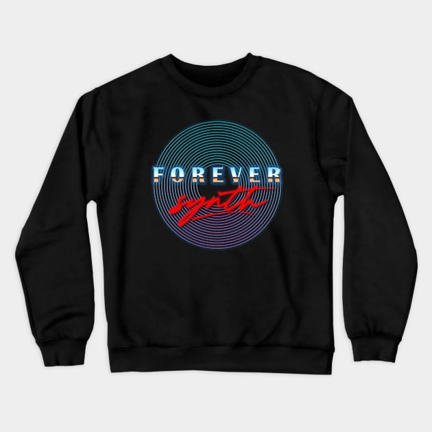 Forever Synth logo Crewneck Sweatshirt by Forever Synth